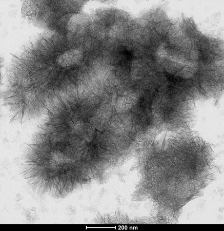 Фото Нановолокна оксидно-гидроксидных фаз AlOOH