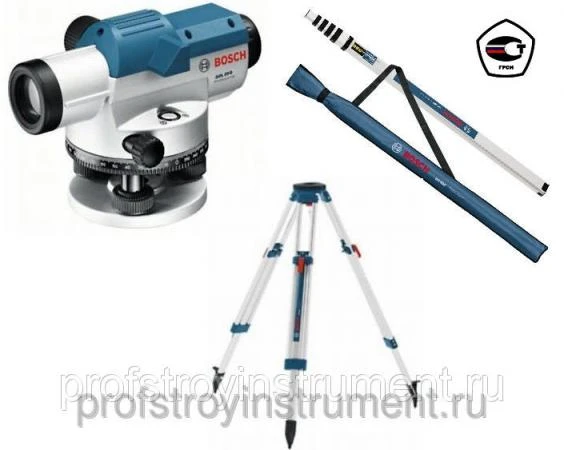 Фото Комплект нивелира Bosch GOL 20D+BT160+GR500