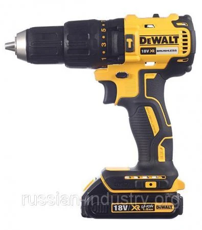 Фото Дрель-шуруповерт аккумуляторная ударная DeWalt DCD778S2T-QW 18 В 1.5 Ач 65 Нм Li-ion