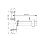 фото Сифон для раковины AlcaPlast A43