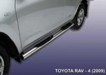 фото Slitkoff Защита порогов d76 с проступями Toyota Rav 4 2009