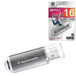 фото Флэш-диск 16 GB, SILICON POWER ultima II-I Series, USB 2.0, серебристый