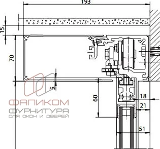 Фото Привод для автоматических раздвижных дверей Slimdrive SL NT GEZE