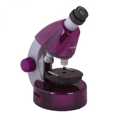 Фото Микроскоп детский LEVENHUK LabZZ M101 Amethyst, 40-640 кратный, монокулярный, 3 объектива