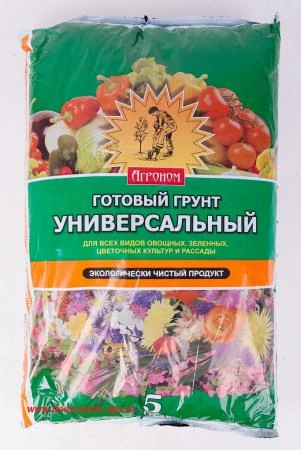 Фото Грунты для садовых растений PRORAB Грунт Агроном 5л универс. (д/овощей,ягод,цветов,рассады)