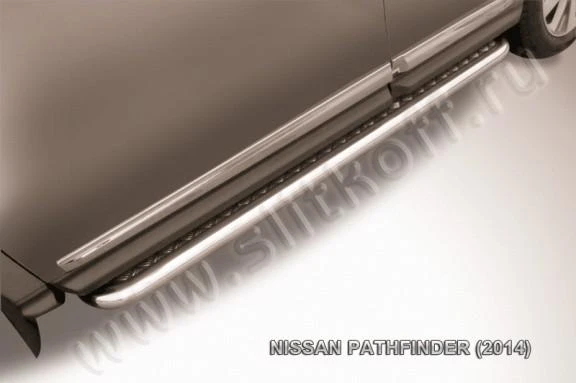 Фото Slitkoff Защита порогов d57 с листом усиленная NISSAN PATHFINDER (2014)