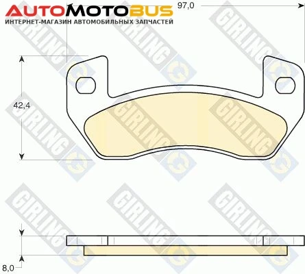 Фото Колодки Тормозные HSB HP0043