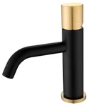 фото Boheme Stick 121-BG.2 Смеситель для умыв. низ. BLACK TOUCH GOLD