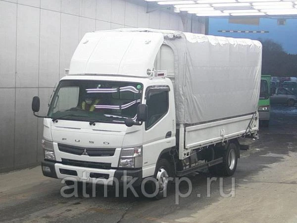 Фото Грузовик бортовой тентованный MITSUBISHI CANTER кузов FEB80 гв 2014 груз 3,5 тн пробег 242 т.км