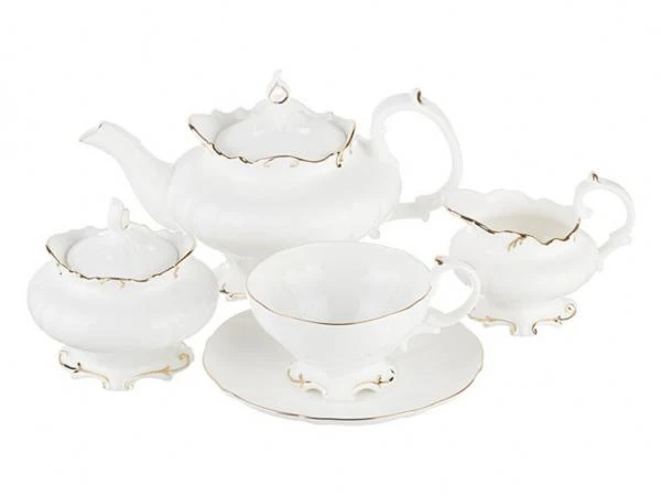 Фото Чайный сервиз на 6 персон 15 пр.800/250 мл. Porcelain Manufacturing (264-636)