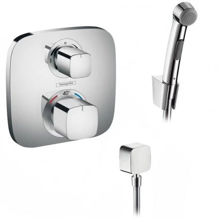 Фото Гигиенический душ с термостатом Hansgrohe Ecostat E 1570832129