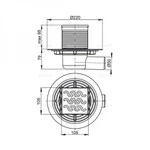 фото Сливной трап AlcaPlast APV102 105x105/50 с гидрозатвором