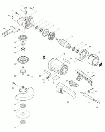 Фото Кнопка фиксатор шпинделя MAKITA 9015B/9069S