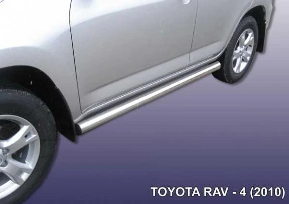 Фото Slitkoff Пороги d76 труба черные TOYOTA RAV-4 (2010)