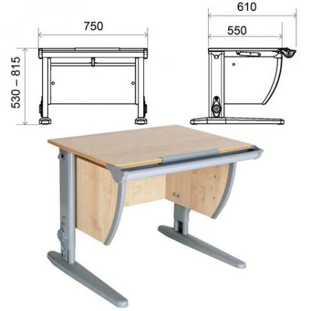 Фото Стол-парта регулируемый "Дэми" СУТ.14
