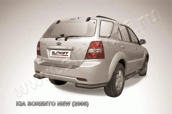 Фото Slitkoff Уголки d57 черные KIA SORENTO NEW (2006)