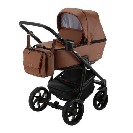 Фото Коляска 2 в 1 BeBe-mobile Gusto Deluxe эко-кожа коричневая