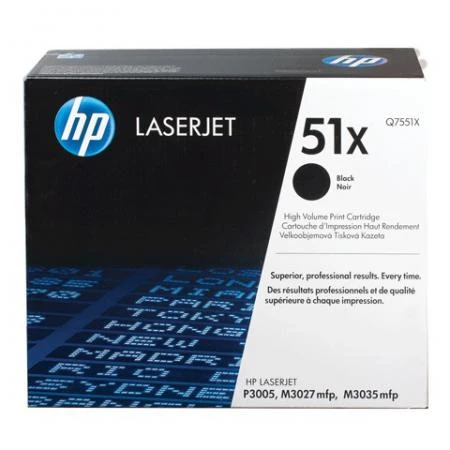 Фото Картридж лазерный HP (Q7551X) LaserJet М3035/3027/P3005 и другие, №51X, оригинальный, 13000 стр.