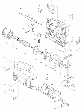 Фото Накладка MAKITA 4322/23/24/4340/4341/CT/FCT/T пласт. лыжи