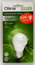 Фото Светодиодная лампа Clarus LED Classic A50-N 3,2W, E27, 220-240V, 4100K