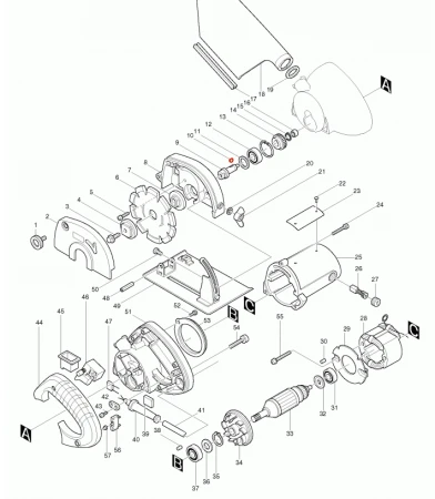 Фото Makita Силовой кабель к 4101RH алмазная пила Makita 4101RH рис.(52)