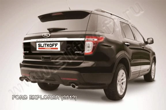 Фото Slitkoff Уголки d76 черные FORD EXPLORER (2012)