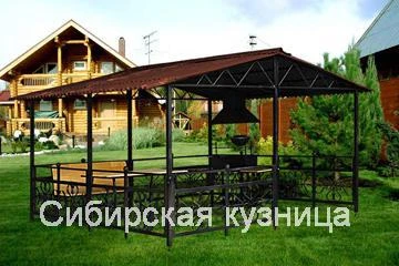 Фото Беседки сварные и кованые для дачи