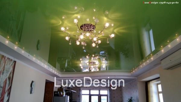 Фото Европейские натяжные потолки в столовой LuxeDesign