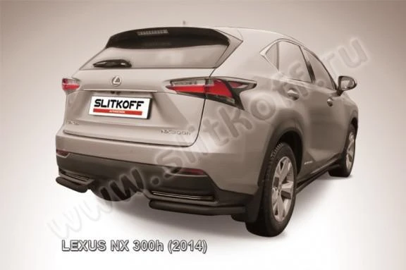 Фото Slitkoff Уголки d57 черные LEXUS NX 300h (2014)