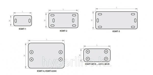 Фото Hyperline KSMT-1 Маркировочная табличка 26,0x15,2мм