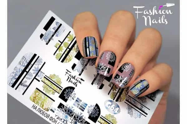 Фото Наклейки для маникюра Fashion Nails Слайдер дизайн Galaxy #64