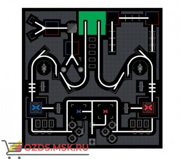 Фото Соревновательное поле с элементами MakeX Stater Arenas Kit P1090013