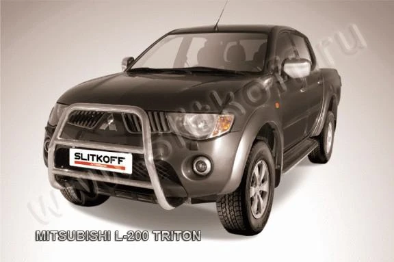 Фото Slitkoff Кенгурятник d57 высокий Mitsubishi L 200 Triton