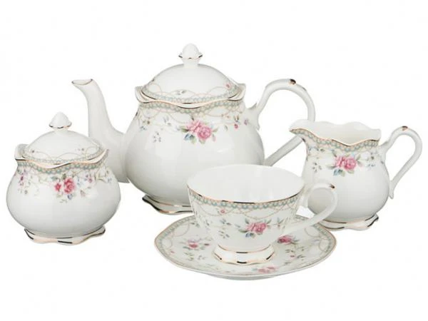 Фото Чайный сервиз на 6 персон 15 пр. 950/200/250/350 мл. Porcelain Manufacturing (264-692)