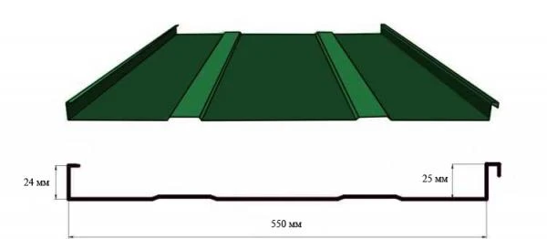 Фото Фальцевые профили для кровли