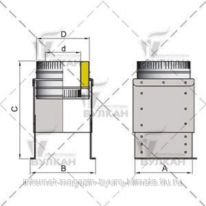 Фото Опора напольная DOFH d 104 полированная