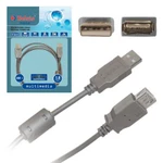 фото Кабель USB 2.0 AM-AF, BELSIS, 1,8 м, удлинитель USB-порта, 1 фильтр