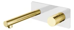 фото Boheme Stick 125-WG Смеситель из стены WHITE DIAMOND GOLD