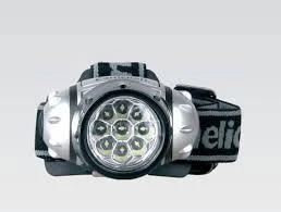 Фото Фонарь Camelion LED 5318-7 (налобный, металлик, 7LED, 4 режима, 3хAAA в комплекте, блистер)