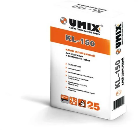 Фото Универсальный плиточный клей UMIX KL-150