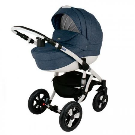 Фото Коляска 2в1 BeBe-Mobile Mario 80L-B темный джинс