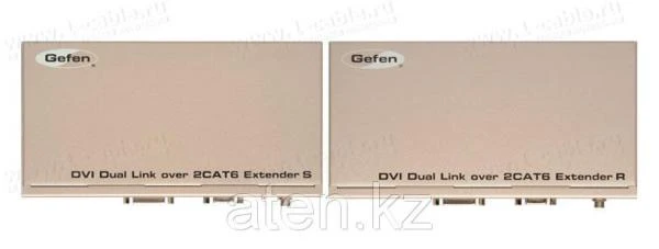 Фото EXT-DVI-2CAT6DL Удлинитель линий DVI-D Dual Link и RS-232 по двум кабелям витая пара (6A Cat) на 60 м