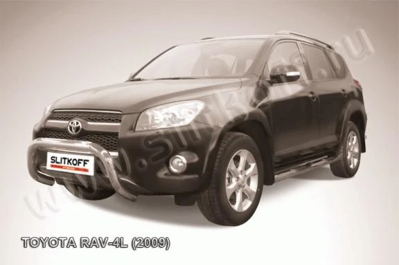 Фото Slitkoff Кенгурятник d76 низкий черный TOYOTA RAV-4 L (2009)