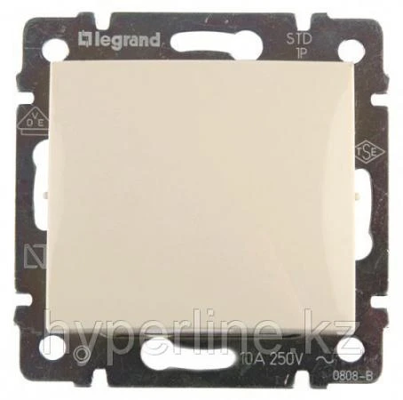 Фото LEGRAND 774311 Кнопка 10A 230В (сл.кость),Valena