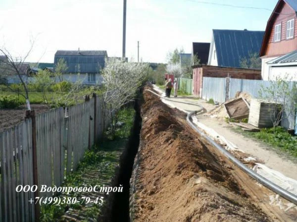 Фото Прокладка водопроводных труб Москва