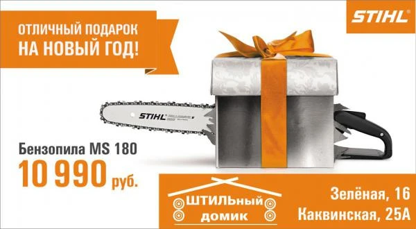 Фото Бензопила STIHL в подарок на Новый год