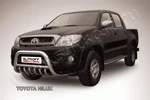 фото Slitkoff Кенгурятник d76 низкий черный TOYOTA HILUX