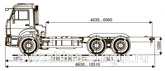 Фото Грузовой автомобиль шасси Камаз 65115-773060-19(L4)