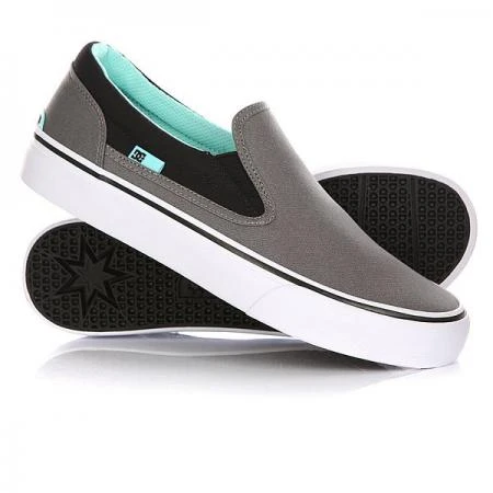 Фото Слипоны женские DC Trase Slip-on TX Grey/Black