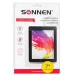 фото Защитная пленка универсальная до 7" SONNEN, против отпечатков пальцев, прозрачная